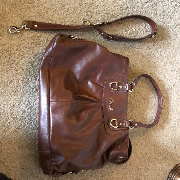 Coach brown leather Shoulder Bag - Picture 6 of 7